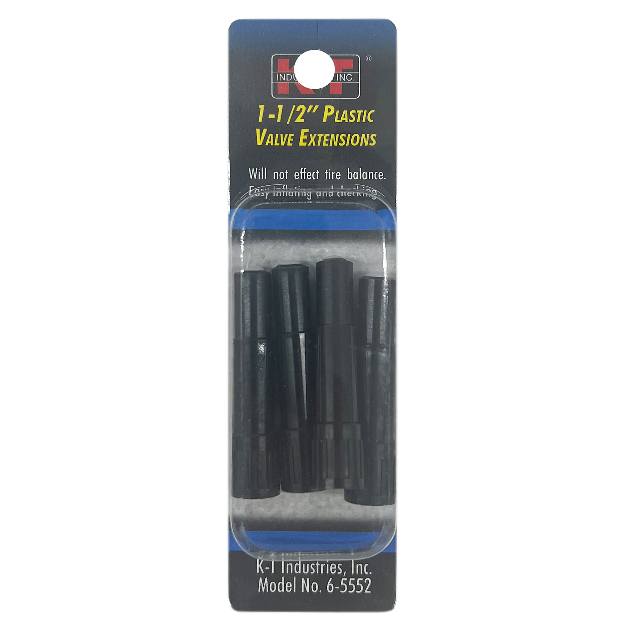 K-T Industries Plastic Valve Extensions — 1.5in., 4 Pk., Model# 6-5552
